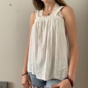 Flowy white top